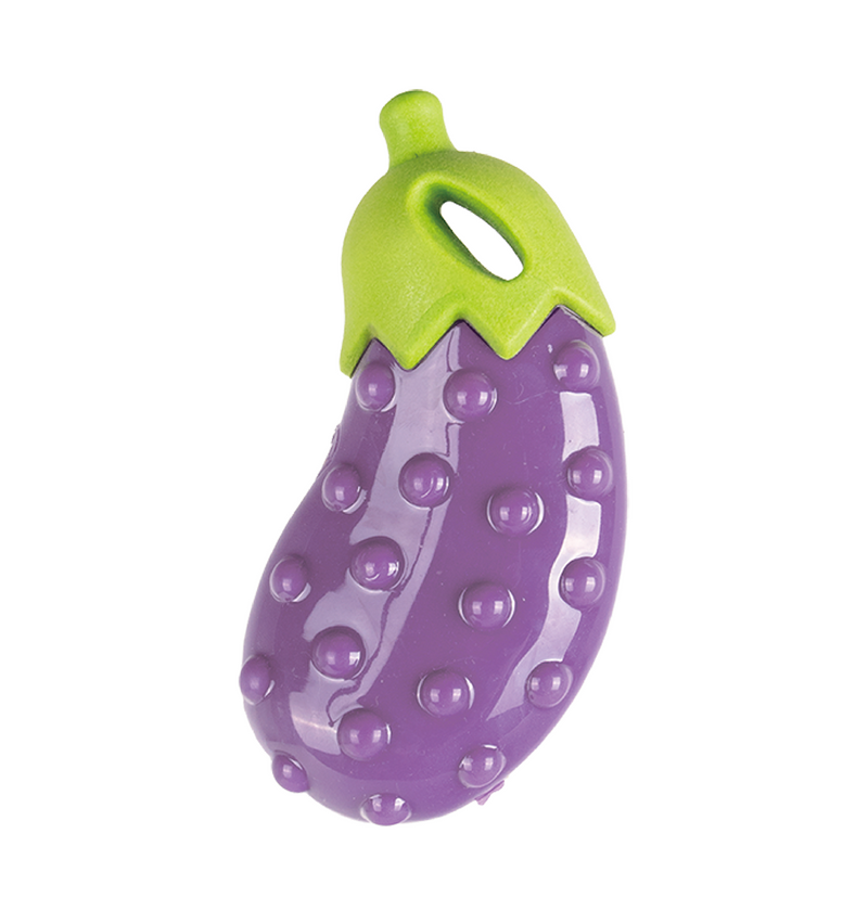 FOFOS Veggi Bites Eggplant S/M Dog Toy