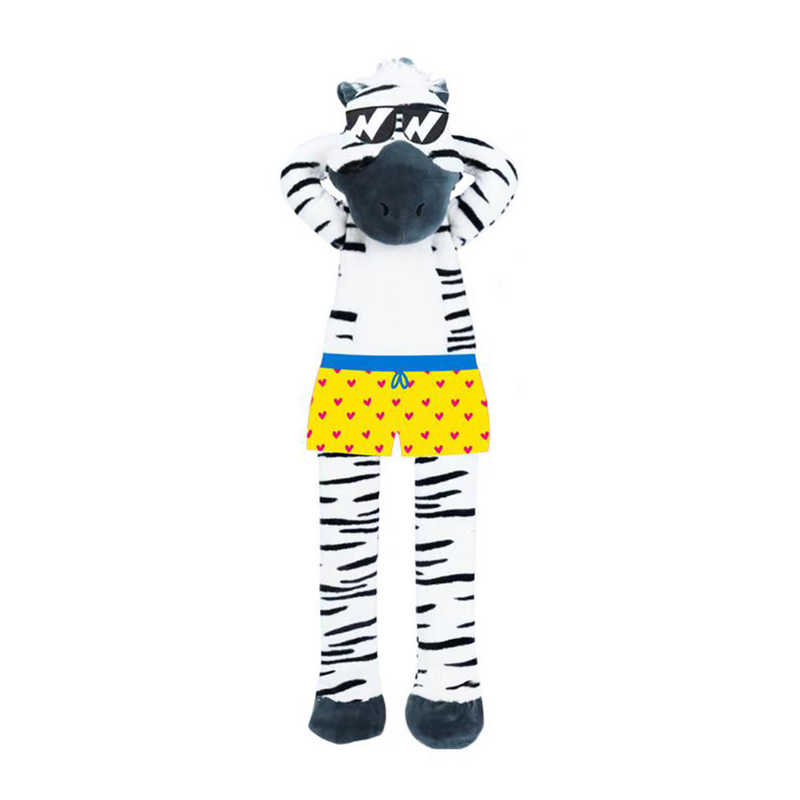 FOFOS Zebra Jumbo Skinnez Dog Toy