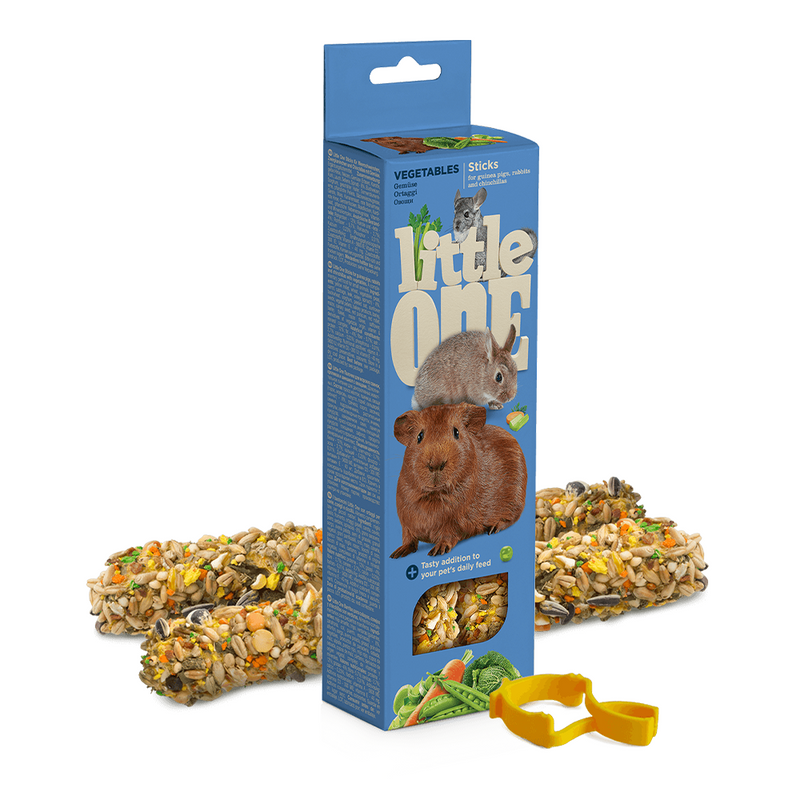 Little One Sticks for guinea pigs, rabbits and chinchillas with vegetables 2x60g