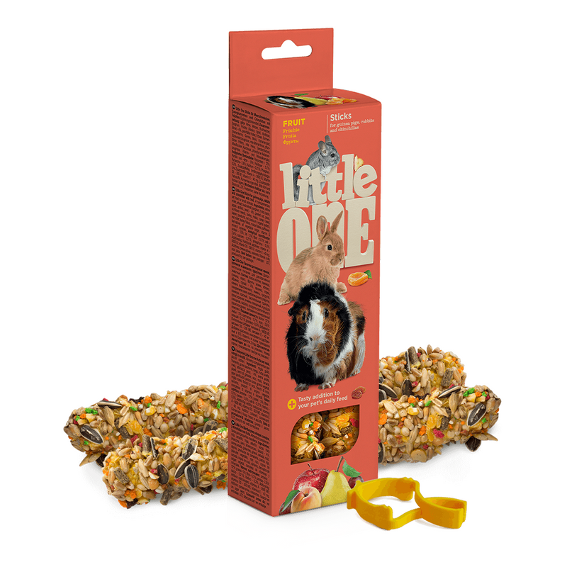 Little One Sticks for guinea pigs, rabbits and chinchillas with fruit 2x60g