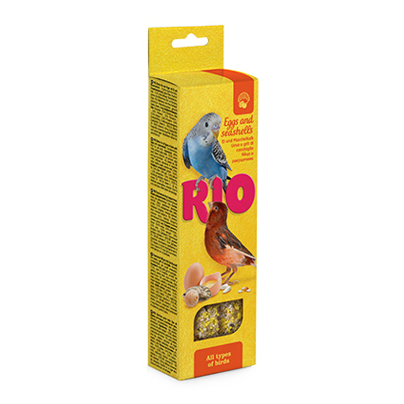 RIO Sticks for all types of birds with eggs and seashells 2x40g