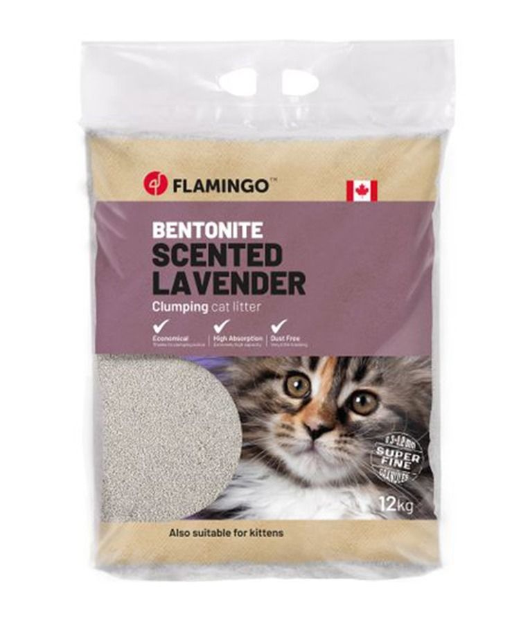 Flamingo Bentonite Lavender Scent Cat Litter
