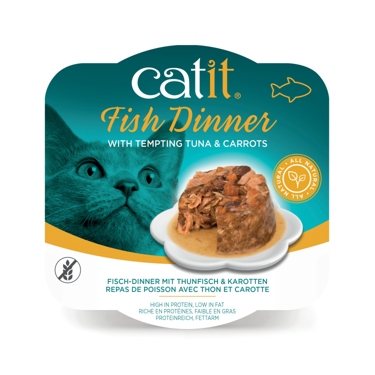 Catit Fish Dinner, Tuna & Carrot 80g - 6pcs