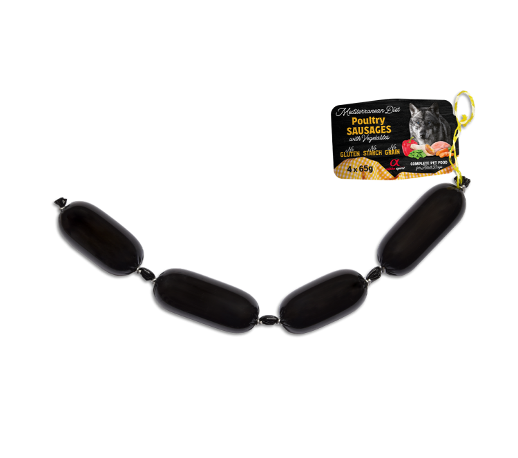 Mediterranean Sausages POULTRY with Vegetables 4 x 65g