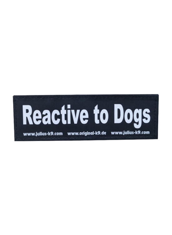 REACTIVE TO DOGS PATCH - LARGE (CUSTOM-MADE FOR SV GROUP)