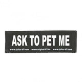 ASK TO PET ME PATCH - SMALL