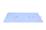 Silicone Bowl Mat with Suction Cup, Blue