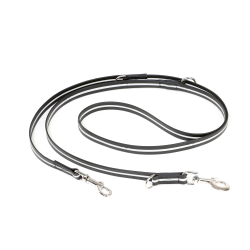 IDC Lumino Adjustable Leash - Black  Width 1.9 cm & Length 2.2 Meter
