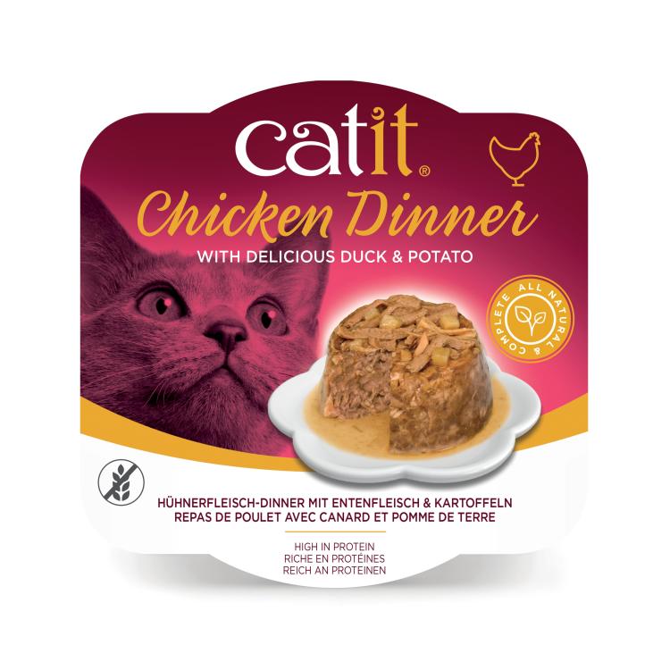 Catit Chicken Dinner, Duck & Potato 80g - 6pcs