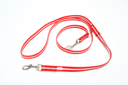 IDC Lumino Adjustable Leash - Red  Width 1.9 cm & Length 2.2 Meter