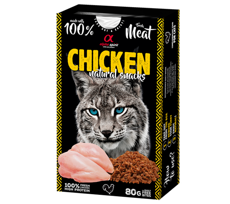 Natural Snacks for Cats - Chicken 80g