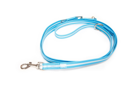 IDC Lumino Adjustable Leash - Aquamarine  Width 1.9 cm & Length 2.2 Meter