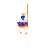 Furry Ball - Fluffy Bird Wand - Orange