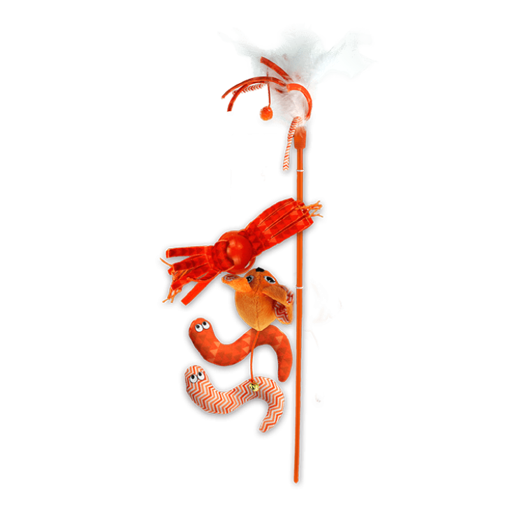 Modern Cat - Magic Wings Wand - Orange