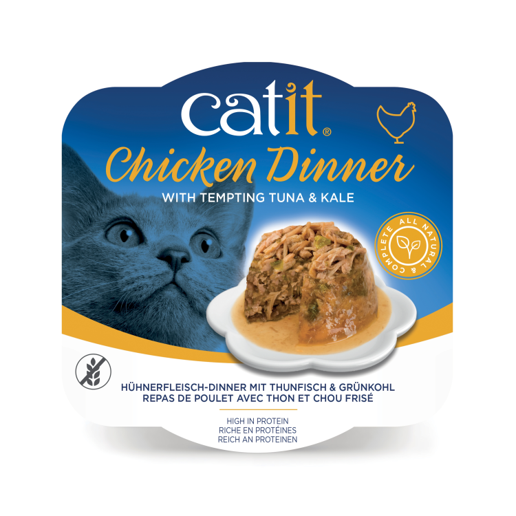 Catit Chicken Dinner, Tuna & Kale 80g - 6pcs