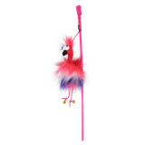 Furry Ball - Fluffy Bird Wand - Red