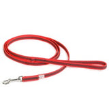 Color & Gray with Handle Leash - Red-Gray Width 1.4 cm & Length 2 Meter