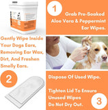 DogsLife Ear Wipes Aloe Vera Dog 50pcs