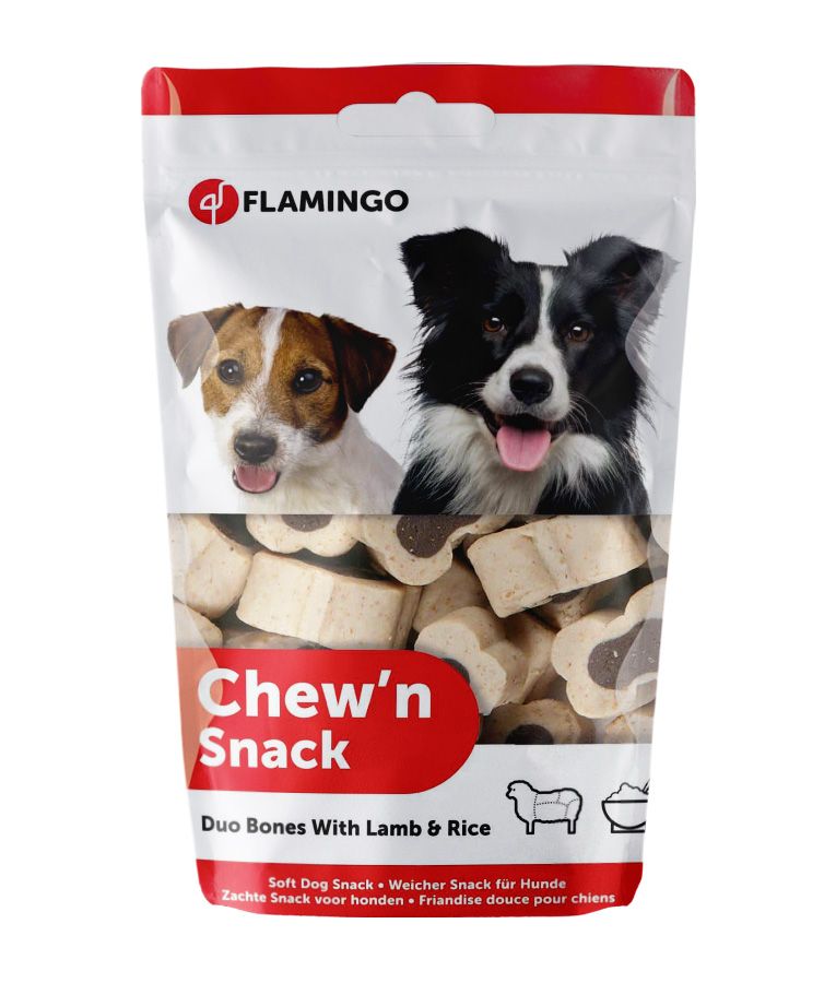 Flamingo Chew'n Snack Duo Bones Dog Treats 150g