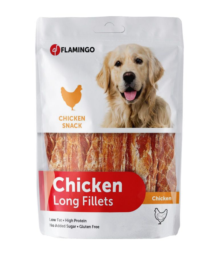 Flamingo Hapki Chicken Long Fillets Dog Treats 170g