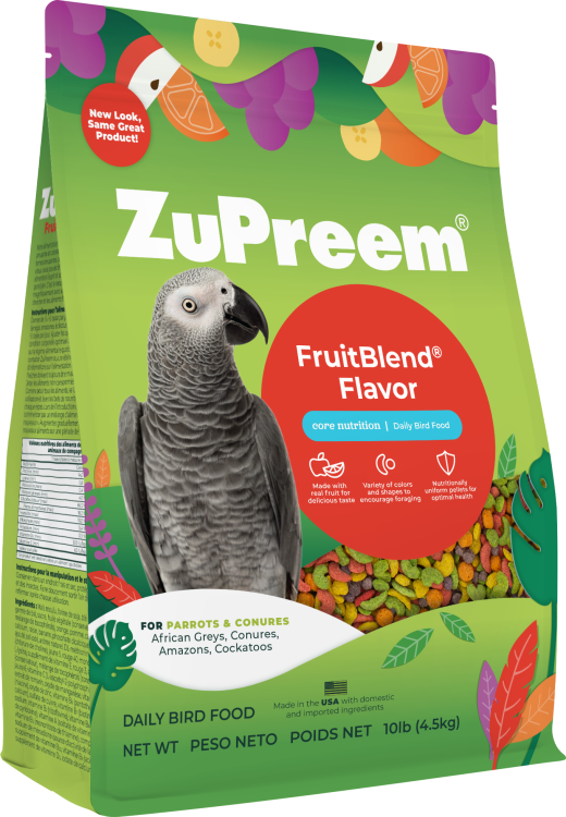 Zupreem FruitBlend Flavor Medium & Large Parrot Food