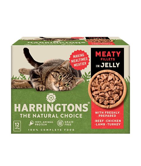 Harringtons Meat in Jelly Wet Cat Food Multipack 12x85g