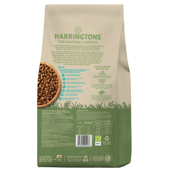 Harringtons Complete Turkey & Rice Dry Puppy Food