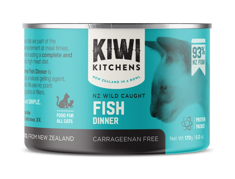 Kiwi Kitchens Wild Caught Fish Dinner Canned Wet Cat Food