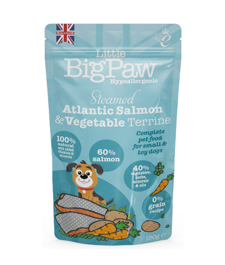 Little BigPaw Steamed Atlantic Salmon & Vegetables Dinner Wet Dog Food 150g