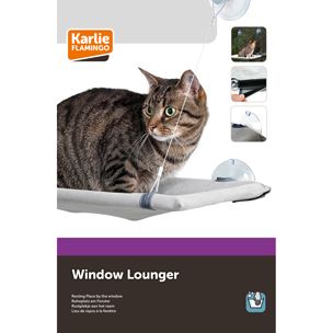 Flamingo Window Lounger Chill Grey Cat Hammock