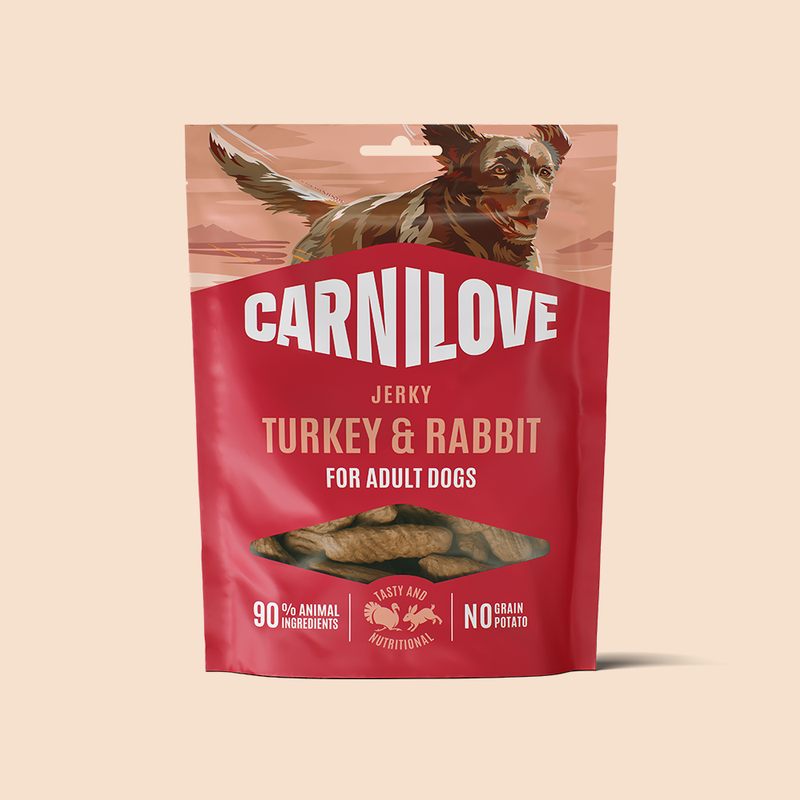 Carnilove Turkey & Rabbit Jerky Snack for Dogs 100g