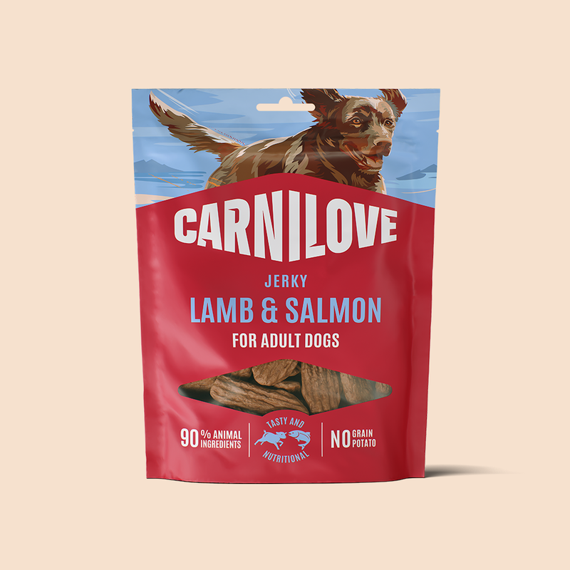 Carnilove Lamb & Salmon Jerky Snack for Dogs 100g