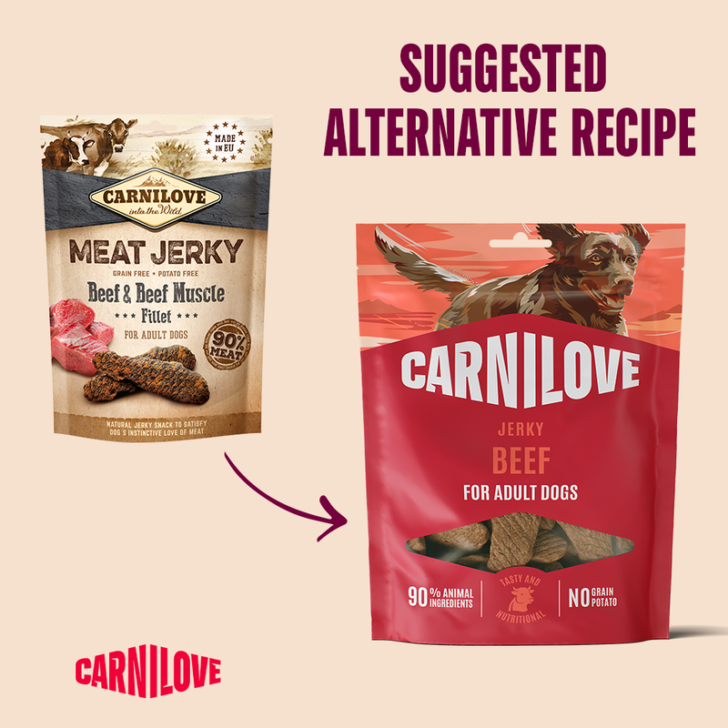 Carnilove Beef Jerky Snack for Dogs 100g