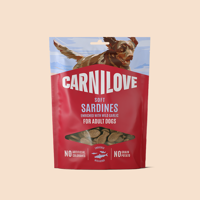 Carnilove Sardines enriched with Wild Garlic Soft Snack for Dogs 200g