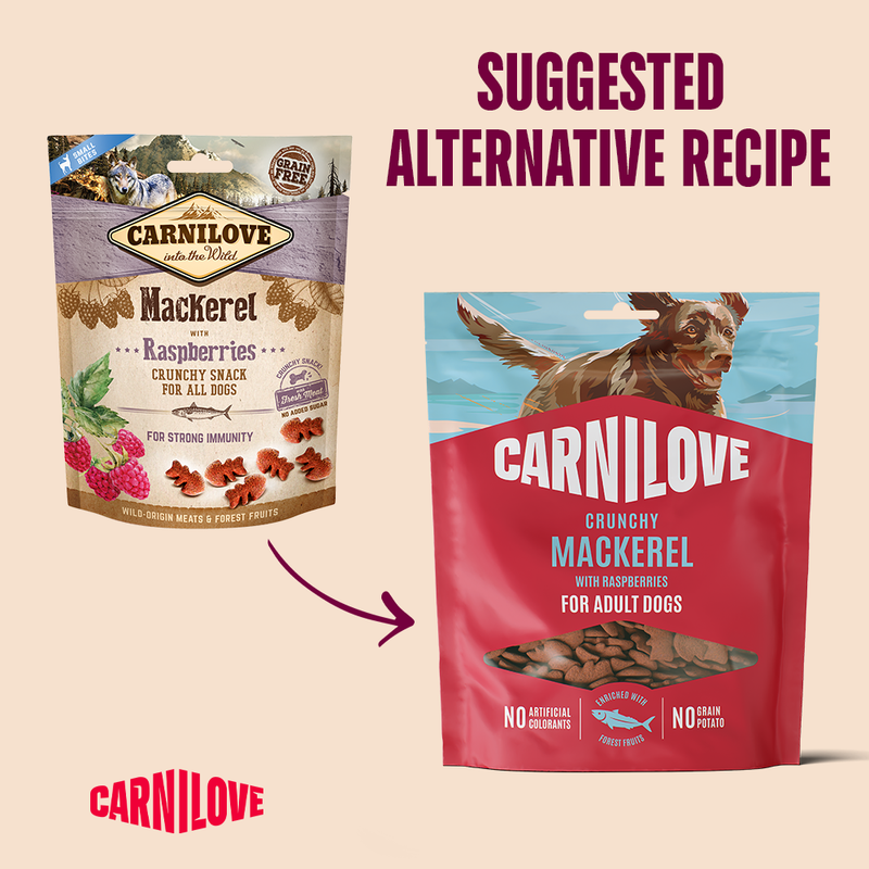 Carnilove Mackerel with Raspberries Crunchy Snack for Dogs 200g