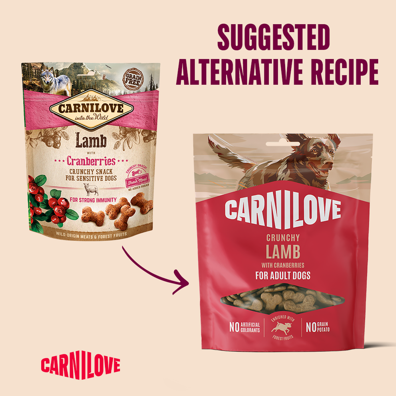 Carnilove Lamb with Cranberries Crunchy Snack for Dogs 200g