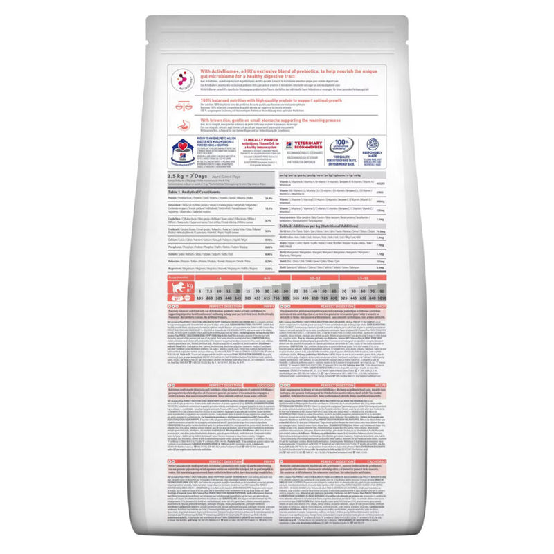 Hill’s Science Plan Perfect Digestion Large Puppy dry food 2.5kg