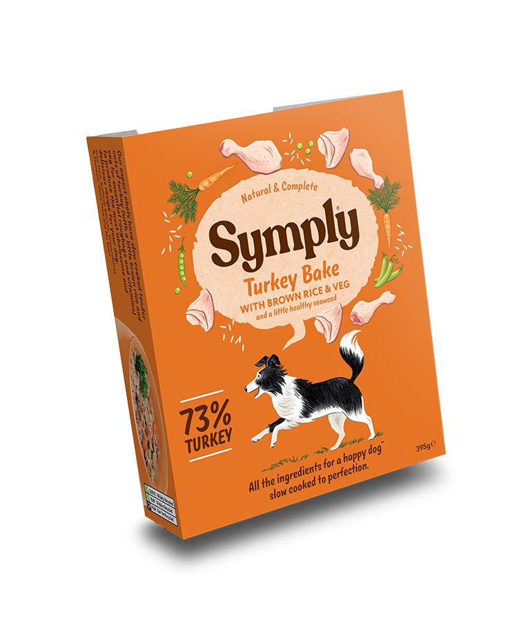 Symply Turkey Bake Adult Wet Dog Food 395g