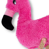 Beco Pets Dual Material Soft Flamingo Recycled Dog Toy