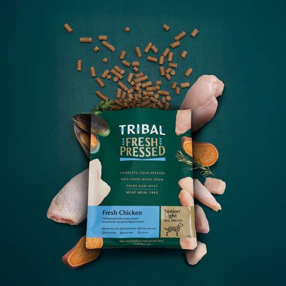 Tribal Fresh Pressed Complete Fresh Chicken Senior/Light Dry Dog Food