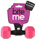 ebi Bite Me 'For the Gainz' Dumbbell Dog Toy