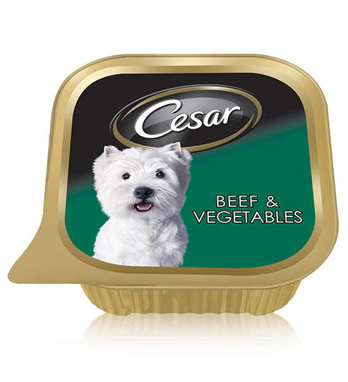 Cesar Beef and Vegetables Wet Dog Food - 100G