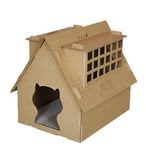 Thunder Paws Catopia Cardboard Cat House & Scratcher