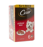 Cesar Chicken 5+1 FREE Promo Pack Wet Dog Food - 6X100G