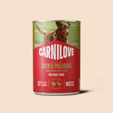 Carnilove Duck & Pheasant For Adult Dogs Wet Food Cans 400g