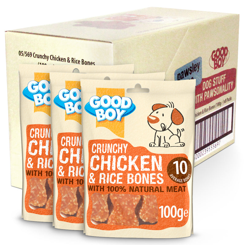 Crunchy Chicken & Rice Bones 100g