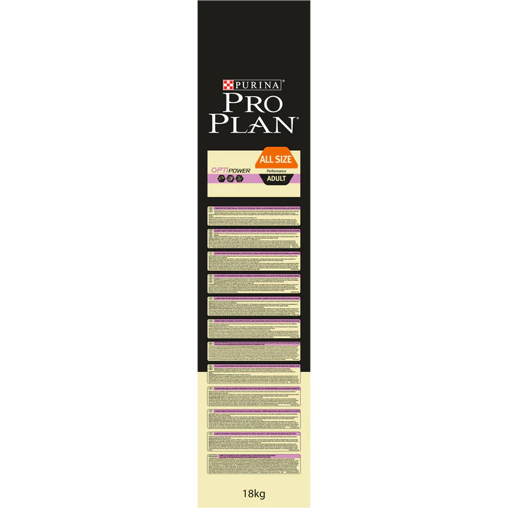 Pro Plan All Size Adult Dog Performance Chicken 18kg Dubai