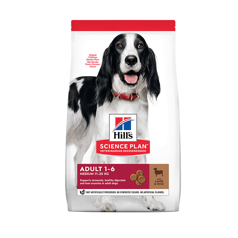 Hill’s Science Plan Medium Adult Dog Food With Lamb & Rice