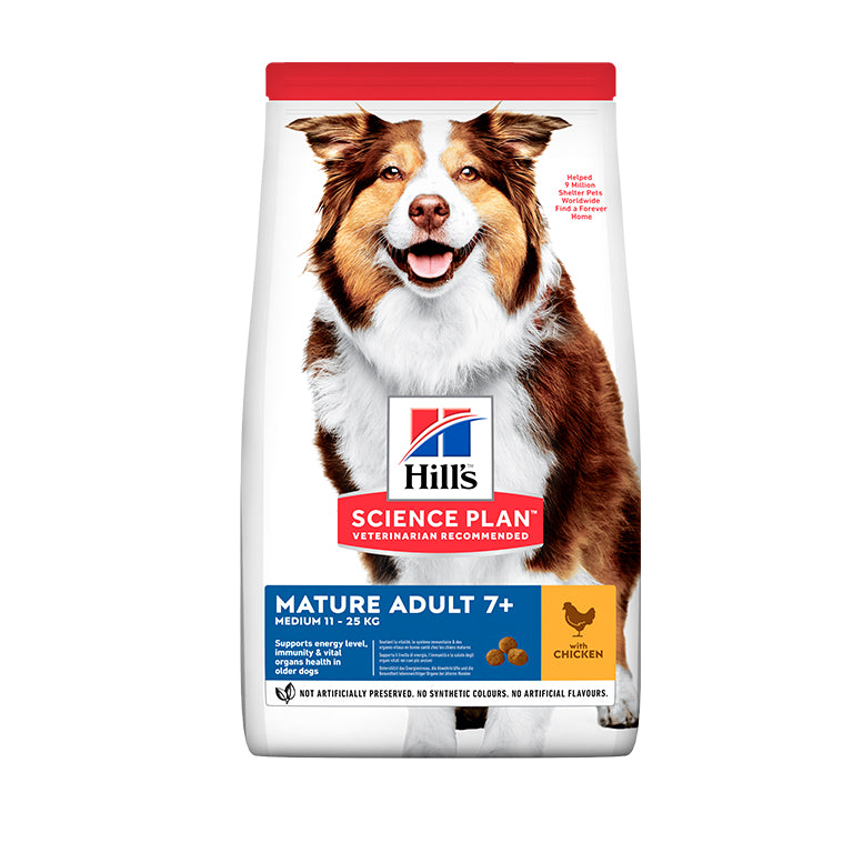 Hill’s Science Plan Medium Mature Adult 7+ Dog Food With Chicken