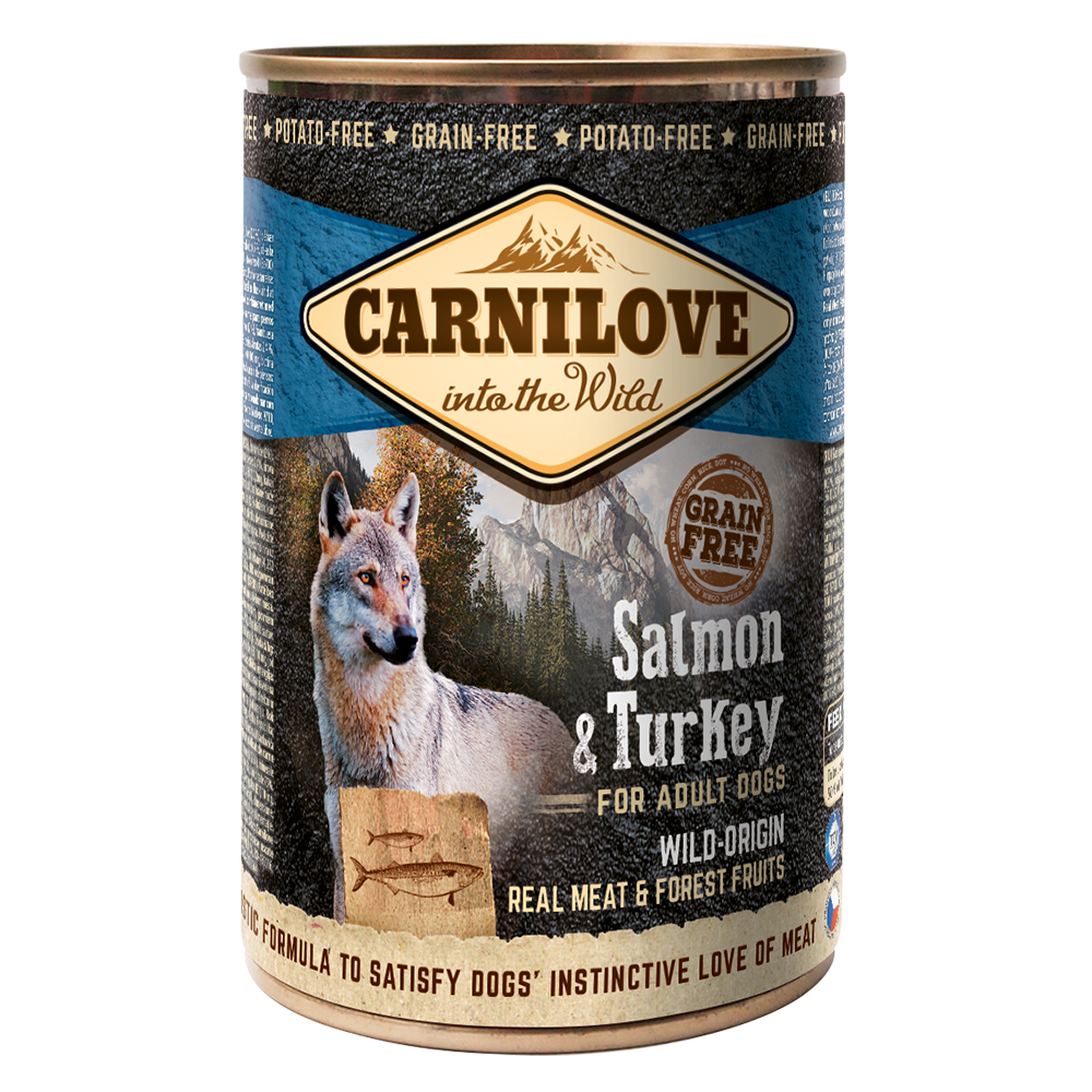 Carnilove Salmon & Turkey For Adult Dogs (Wet Food Cans) 400g